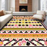 Ultra Soft Area Rug, Non Slip, Stain Resistant, Washable Area Rugs for Living Room, Bedroom, Crisp Elegant Striped Arrangement(Pink)
