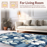 Coastal Hibiscus Floral Accent(Blue)