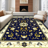 Ultra Soft Area Rug, Non Slip, Stain Resistant, Washable Area Rugs for Living Room, Bedroom, Gothic Victorian(Blue)
