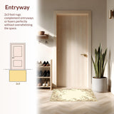 Ultra Soft Area Rug, Non Slip, Stain Resistant, Washable Area Rugs for Living Room, Bedroom, Beige Garden Charm Floor Anti Fatigue Decorative Kitchen Carpets(Beige)