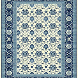 Ultra Soft Area Rug, Non Slip, Stain Resistant, Washable Area Rugs for Living Room, Bedroom, Stylish Distressed Floral Composition(White)