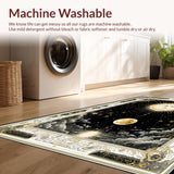 Ultra Soft Area Rug, Non Slip, Stain Resistant, Washable Area Rugs for Living Room, Bedroom, Arcane Sky Carpet Witchy Moon Sun Rug Mystical Heavens Floor Covering(Black)