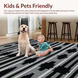 Modern Black White Tiled Aesthetic(Black)
