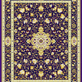 Ultra Soft Area Rug, Non Slip, Stain Resistant, Washable Area Rugs for Living Room, Bedroom, Victorian Era Antique(Purple)