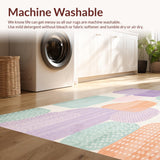 Ultra Soft Area Rug, Non Slip, Stain Resistant, Washable Area Rugs for Living Room, Bedroom, Circle Time Nursery(White)