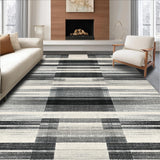 Ultra Soft Area Rug, Non Slip, Stain Resistant, Washable Area Rugs for Living Room, Bedroom, Coastal Chic Rug With Nautical-Inspired Contrast Pattern(Gray)