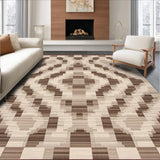 Contemporary Checkered Texture Appeal(Beige)