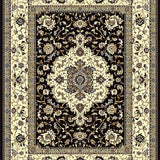 Ultra Soft Area Rug, Non Slip, Stain Resistant, Washable Area Rugs for Living Room, Bedroom, Luxurious Earth Tone Floral Design(Beige)
