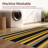 Ultra Soft Area Rug, Non Slip, Stain Resistant, Washable Area Rugs for Living Room, Bedroom, Exotic Monochrome Animal Print(Black)