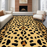 Ultra Soft Area Rug, Non Slip, Stain Resistant, Washable Area Rugs for Living Room, Bedroom, Trendy Soft Animal Pattern Accent(Beige)