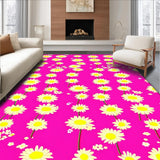 Sunny Yellow Flower Accents(Pink)