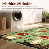 Cozy Earthy Tones Mushroom Design(Green)