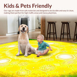 Colorful Sunburst Geometric Motif(Yellow)