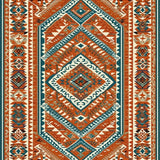 Lively Tribal Tiled Decoration(Red)