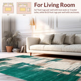 Chic Distressed Multicolor Visual(Green)