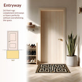 Artful Vintage Greek Key Arrangement(Beige)