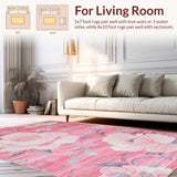 Contemporary Gray Diamond Design(Pink)