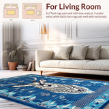 Dynamic Blue and Gray Ethnic Style(Blue)