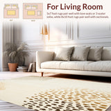 Ultra Soft Area Rug, Non Slip, Stain Resistant, Washable Area Rugs for Living Room, Bedroom, Boho Baby Area Abstract Animal Design(Beige)