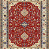 Artful Abstract Neutral Palette(Red)