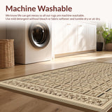 Cozy Ogee Patterned Nature Inspired(Beige)