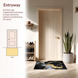 Chic Modern Abstract Contrast(Black)