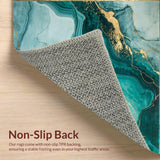 Elegant Gold Veined Aesthetic(Blue)