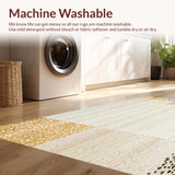Ultra Soft Area Rug, Non Slip, Stain Resistant, Washable Area Rugs for Living Room, Bedroom, Beige Rustic Featuring Speckle Motifs and Boho Chic Vibes(Beige)