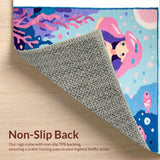 Ultra Soft Area Rug, Non Slip, Stain Resistant, Washable Area Rugs for Living Room, Bedroom, Fluffy Purple Shag Rug for Kids Playroom(Pink)