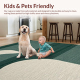 Contemporary Green Curvilinear Artwork(Green)