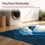 Elegant Earthy Mountain Motif(Blue)