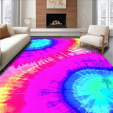Ultra Soft Area Rug, Non Slip, Stain Resistant, Washable Area Rugs for Living Room, Bedroom, Energetic Gradient Cozy Style(Pink)