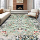 Ultra Soft Area Rug, Non Slip, Stain Resistant, Washable Area Rugs for Living Room, Bedroom, Trendy Modern Abstract Design(Blue)