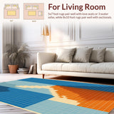 Lively Modern Diamond Design(Blue)