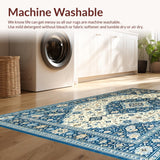 Chic Abstract Blue Trellis(Beige)