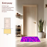 Ultra Soft Area Rug, Non Slip, Stain Resistant, Washable Area Rugs for Living Room, Bedroom, Lavish Fluffy Textured Elegance(Purple)