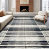 Chic Monochrome Striped Reversible Design(Black)