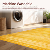 Ultra Soft Area Rug, Non Slip, Stain Resistant, Washable Area Rugs for Living Room, Bedroom, Modern Minimalist Solid Hue(Gold)