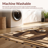 Ultra Soft Area Rug, Non Slip, Stain Resistant, Washable Area Rugs for Living Room, Bedroom, Contemporary Cozy Faux Fur Style(Brown)