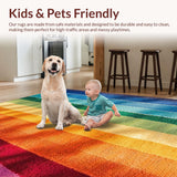 Ultra Soft Area Rug, Non Slip, Stain Resistant, Washable Area Rugs for Living Room, Bedroom, Tufted Kids Room Rug for Minimalist Decor(Red)