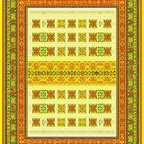 Ultra Soft Area Rug, Non Slip, Stain Resistant, Washable Area Rugs for Living Room, Bedroom, Vivid Sunburst Geometric Arrangement(Yellow)