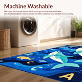 Bright Teal Coastal Inspired Print(Blue)