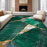 Ultra Soft Area Rug, Non Slip, Stain Resistant, Washable Area Rugs for Living Room, Bedroom, Modern Artistic Dining Room Non-Shedding Wool Rug(Green)