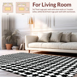 Chic Vintage Checkerboard Style(Black)