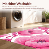 Ultra Soft Area Rug, Non Slip, Stain Resistant, Washable Area Rugs for Living Room, Bedroom, Adorable Cozy Pink Shag Ensemble(Pink)