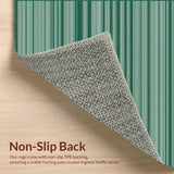 Rustic Earthy Striped Weave Concept(Green)