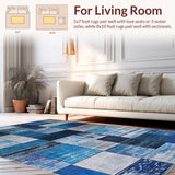 Eclectic Patchwork Geometric Fusion(Blue)