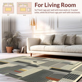 Modern Abstract Animal Design Beige & Onyx Striped(Gray)