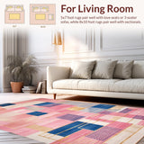 Chic Vibrant Geometric Arrangement(Pink)