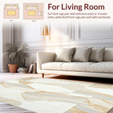 Marble Abstract Geometric(Beige)